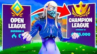 Grinding Arena to CHAMPIONS LEAGUE in Fortnite Season 2!