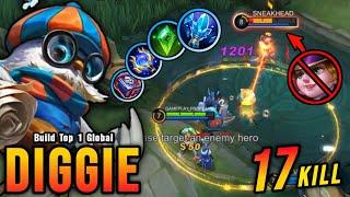 17 Kills!! Diggie Mage Build is Back to META!! - Build Top 1 Global Diggie ~ MLBB