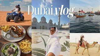 DUBAI VLOG - BDAY TRIP, VISITING ABU DHABI, LUXURY SHOPPING, DESERT, & MORE | JACQUELINE NOEL