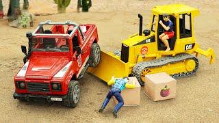 RC Excavator Digging / Dump Trucks / JCB  Best Construction Site Vehicles working together #11