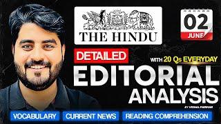 02 June 2025 | The Hindu Editorial Analysis | Editorial by Vishal sir | Bank, SSC, UPSC