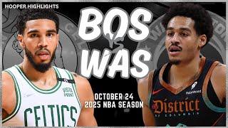 Boston Celtics vs Washington Wizards Full Game Highlights | Oct 24 | 2025 NBA Season