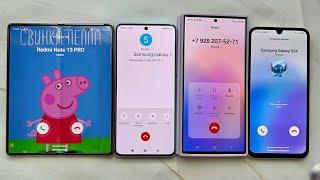 Incoming + Outgoing Calls Samsung Galaxy Fold 2 + Samsung Galaxy S24 Ultra + Samsung A15 + Redmi Not