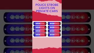 Strobe Lights on Private Cars | AutoTechGarage #strobelights #shorts #shortsvideo #lights #ilegal