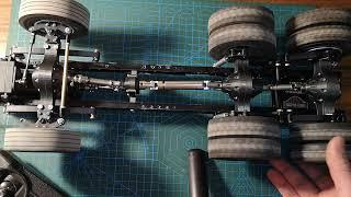 1/14 RC Tamiya trucks 3D printed drive axles in action