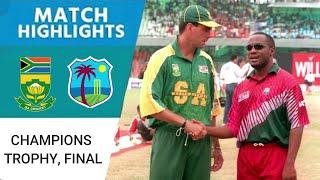 South Africa vs West Indies | Champions Trophy Final 1998 | Kallis 5-Wicket Haul & Cronje’s Knock