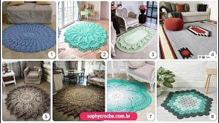 Tapetes de Crochê Pinterest - 77 Ideias de Modelos Variados