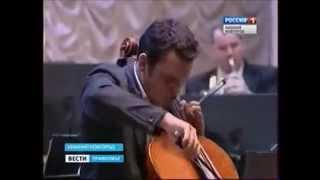 Arseniy Chubachin with maestro Skulskiy Schoctakovich cello concerto