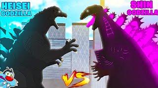 Godzilla Heisei Vs Shin Godzilla Scary Battle