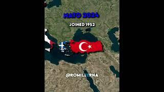 NATO 1949 & 2024  #geography #nato #shorts