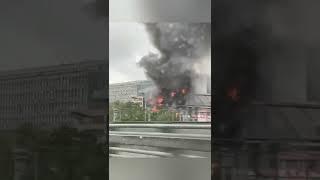 ️Хорошие новости из Москвы.  В одном из бизнес-центров начался пожар