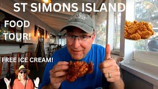 St Simons Island's BEST RESTAURANTS! Porch, Palm Coast, Iguana's, Mullet Bay & MORE!