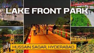 Lake Front Park Necklace Road Hussain Sagar Hyderabad | Beautiful Park New Attraction in Hyderabad