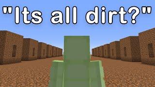 Minecraft but I join DIRT CIVILIZATION