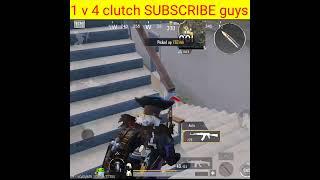 1v4 clutch in bgmi #bgmi #battlegrounds #pung #shorts