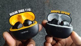 Realme Buds T110 vs Boat Airdopes Supreme - Full Details Review 