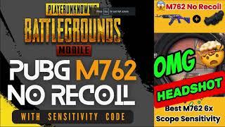 M762 + 6x | No Recoil | Sensitivity #pubg #pubgmobile #viral #bgmi