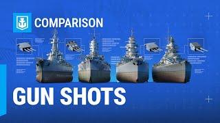 Ship Comparison: Main Battery Guns: North Carolina, Bismarck, Richelieu, Roma