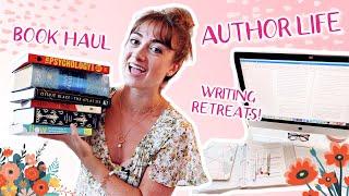 AUTHOR VLOG  spring vibes, book haul, and preparing for my writing retreat