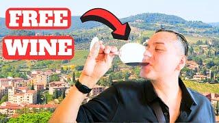 We Got FREE WINE in TUSCANY ITALY!