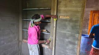 Plastering Techniques_Bedroom Design Cupboard Corners Plastering with Cement|Cupboard Plastering