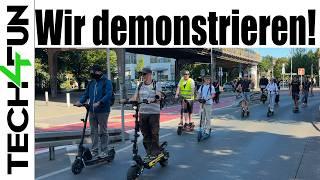 E-Scooter&Co Demo Berlin | Free Hands Ride 2024 | Für mehr Rechte!  @scooterhelden   @WickaWille