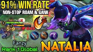 91% Win Rate Natalia NonStop Roaming & Ganking!! - Top 1 Global Natalia by Fanzy - MLBB