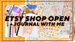 ETSY STICKER SHOP IS OPEN! | Journal with Me No. 71