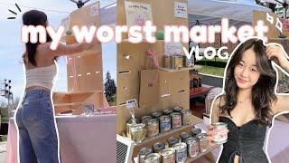 Outdoor Market Vlog!  How much $$$ I made, best/worst sellers, market setup