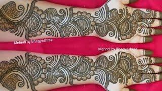 VERY BEAUTIFUL LATEST FLORAL ARABIC HENNA MEHNDI DESIGN FOR FRONT HAND