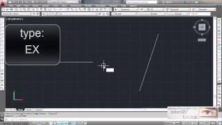 AutoCAD extend line