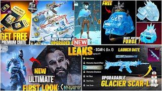 OMG  GLACIER SCRA-L FULL LOOK | NEW GLACIER HELMET| NEW PREMIUM CRATE️| FREE GLACIER PUBGM BGMI