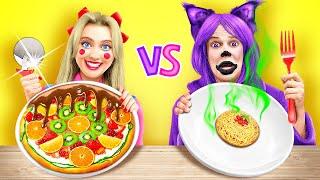 DÉFI MADAME DÉLICE vs CATNAP  Duel de Nourriture Grande vs Petite ! Gadgets de Cuisine par 123 GO