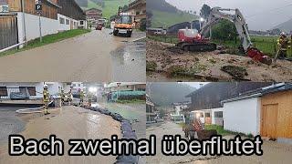 Mitterhofbach zweimal über die Ufer getreten – Gerlos