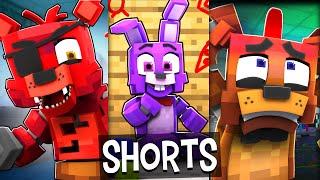 SHORTS 1-4 COMPILATION - Fazbear and Friends (FNAF Minecraft Series)