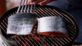 How to grill a sockeye salmon fillet