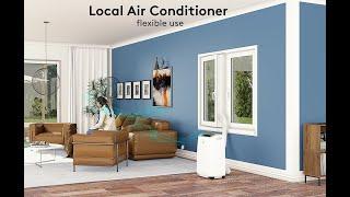 Goobay Local Air Conditioner 9000 BTU/2600 W with Remote Control and Timer