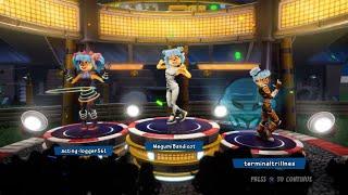 Megumi Bandicoot, Circus Megumi and Raider Megumi Winning Podium. (Crash Nitro Fueled)