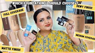 Still Confused ?!! These are Best Foundations for your Skin type || Foundation Guide