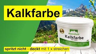 AlpenKalk - Kalkfarbe ... spritzt nicht, deckt mit 1 x streichen