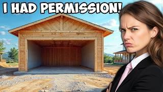 Neighbor Built Garage On My Vacant Land Without Permission! She Stole My Property!