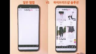 일반웹앱 VS 하이브리드샵솔루션 비교