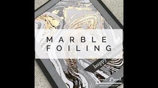 Marble Stamped Foiling - Deco Foil Transfer Gel