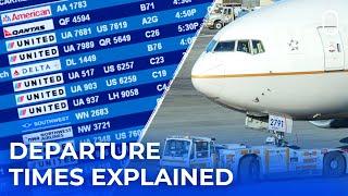 Why Do Flight Departure Times Refer To Pushback Rather Than Takeoff?