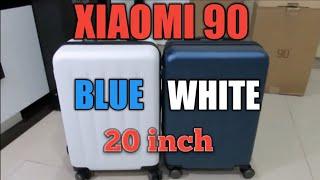 Unboxing Xiaomi 90-Point Luggage 20 inch (White) V.S. Blue