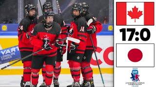 CANADA vs JAPAN QUARTERFINALS HIGHLIGHTS | IIHF U18 Women's World Championship 2025