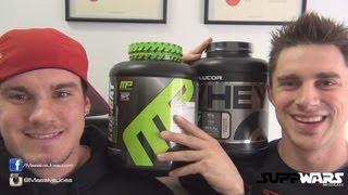 MusclePharm Combat v Cellucor Cor Performance Whey - MassiveJoes.com SUPP WARS Muscle Pharm