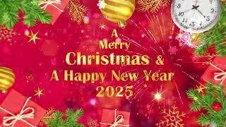 2025 Merry Christmas & Happy New Year Greetings | Best Wishes Animated Video