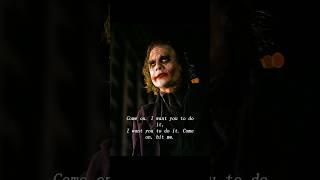 Joker:Come on,hit me.#movie #film #shortvideo