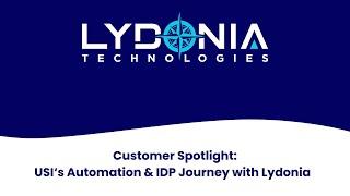 Webinar - USI's Automation & IDP Journey with Lydonia